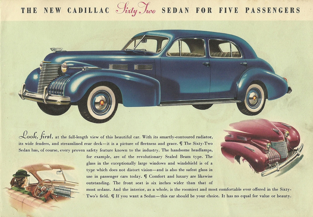 1940 Cadillac Sixty-Two Folder Page 2